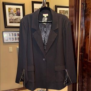 ANDREE BY UNIT Elegant Black Blazer 2X